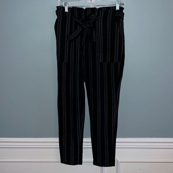 Streetwear Society paper bag straight leg elastic waist Women’s M pants NWT - Picture 1 of 16